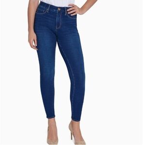 Seven7 Size 10 Blue High Waisted Booty-Shaper Skinny Jeans